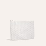 Goyard Senat MM Pouch White